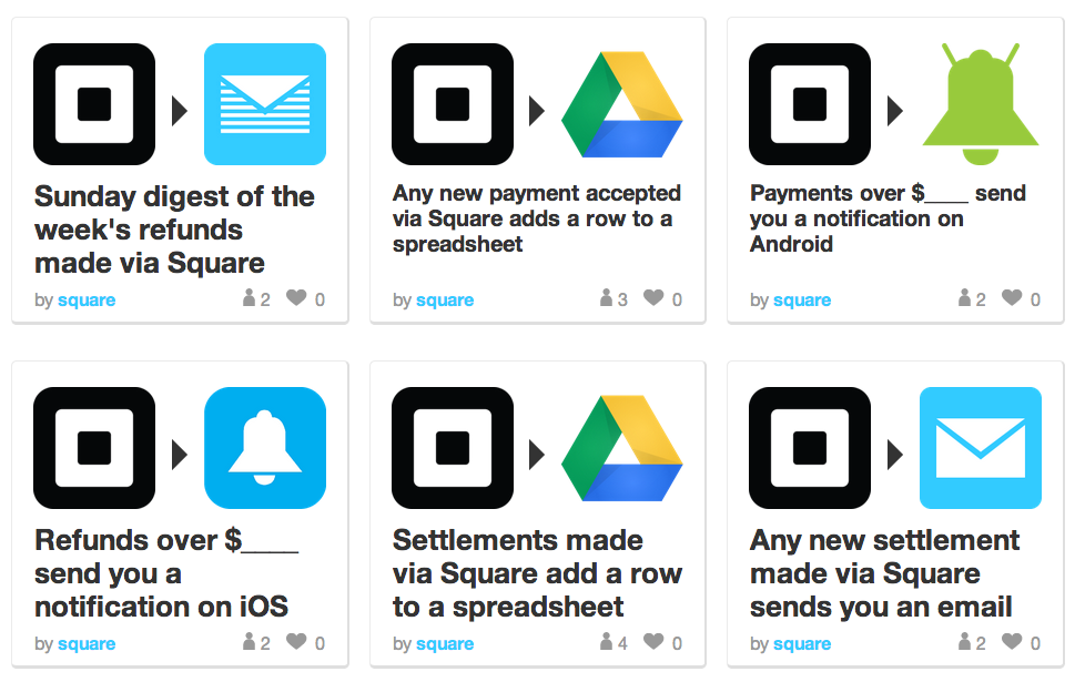 Square launches IFTTT channel, lets your transactions trigger almost anything